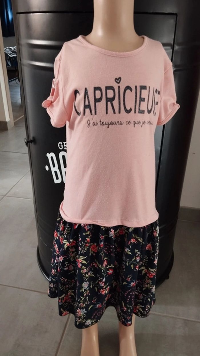 Robe la halle taille 8 ans fille fleuris rose - photo numéro 2