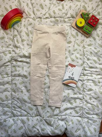 legging long beige vertbaudet 4 ans