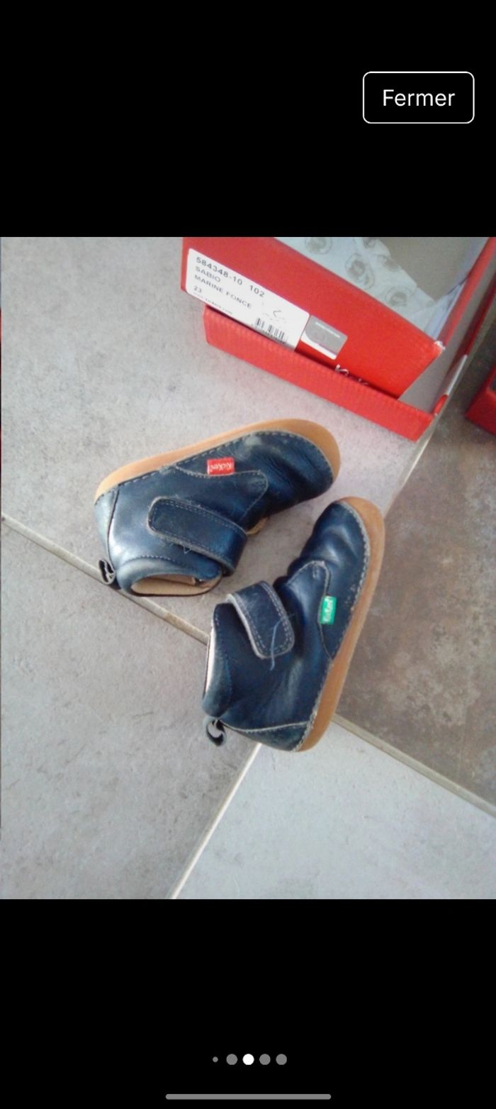 Une paire sandale primigi bleu marine taille 23
Une paire basket Kickers sabio bleu marine taille 23 - photo numéro 9