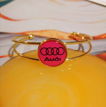 Bracelet manchette Audi Fushia