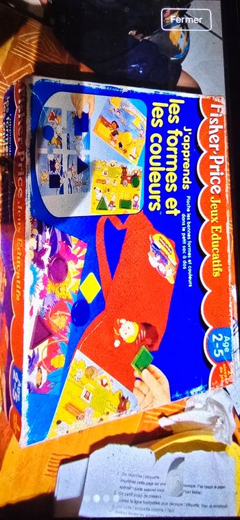 Jeux j'apprend les formes et les couleurs 