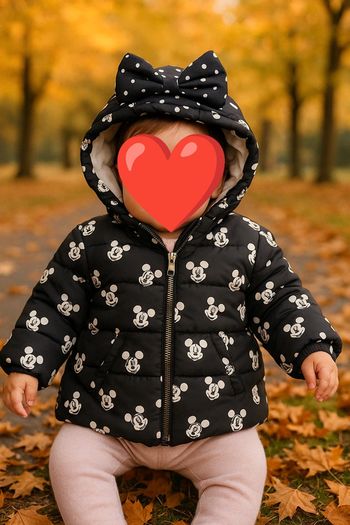 Manteau bébé Minnie taille 9 mois, chaud et mignon