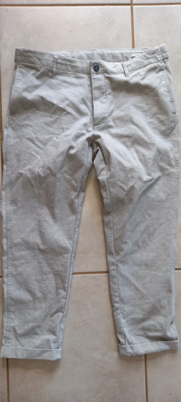 Pantalon Jules slim 44 gris