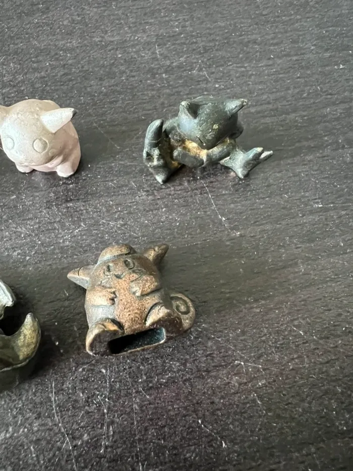Rare : Pokémon Metal Figures vintage – Lot 5 figurines (Gengar, Pikachu, Abra, Dracolosse, Raichu) - photo numéro 2