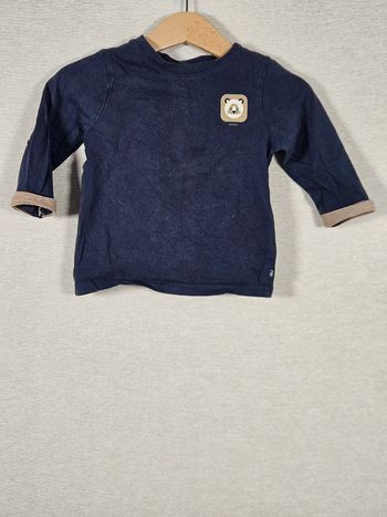 T-shirt manche longue obaïbi 6 mois 68cm