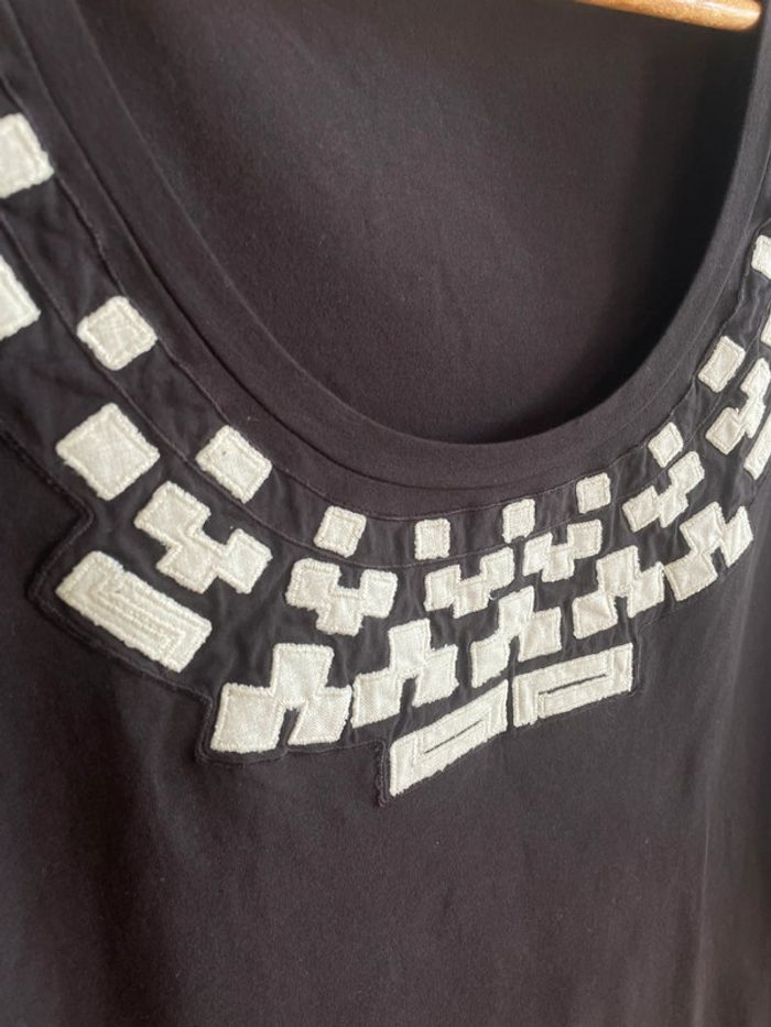 T-shirt marron foncé à broderies Weekend Max Mara - photo numéro 2