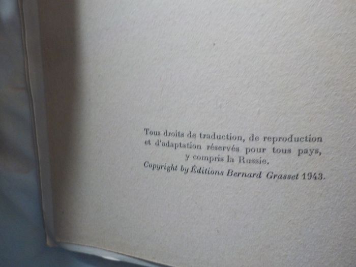 SODOME ET GOMORRHE de Jean GIRAUDOUX Ed. GRASSET 1943 - photo numéro 7