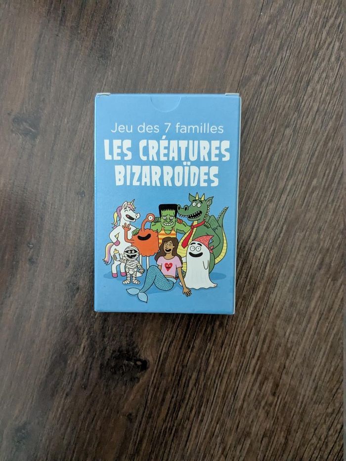 Jeu de cartes 7 familles Les créatures bizarroïdes
