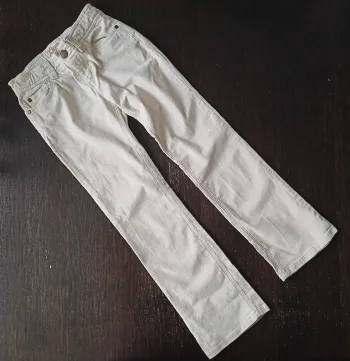 Pantalon crème évasé gap en velours côtelé 8-9ans