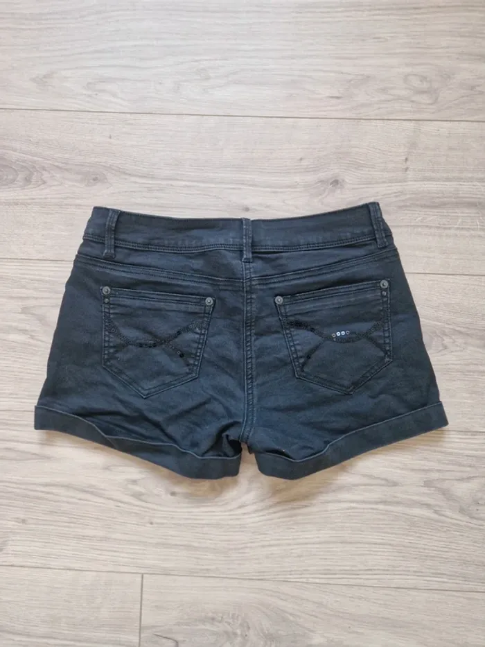 Short noir Morgan à sequins taille S - photo numéro 4