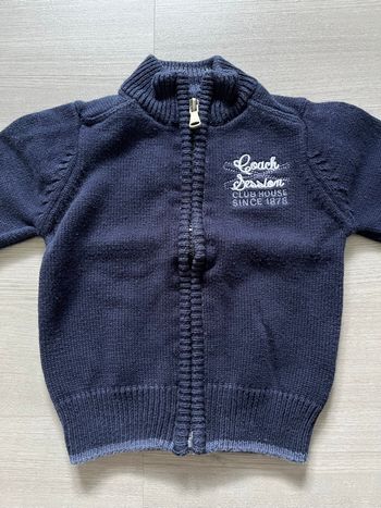 Gilet zippé marine Jodhpur aviron 6 mois