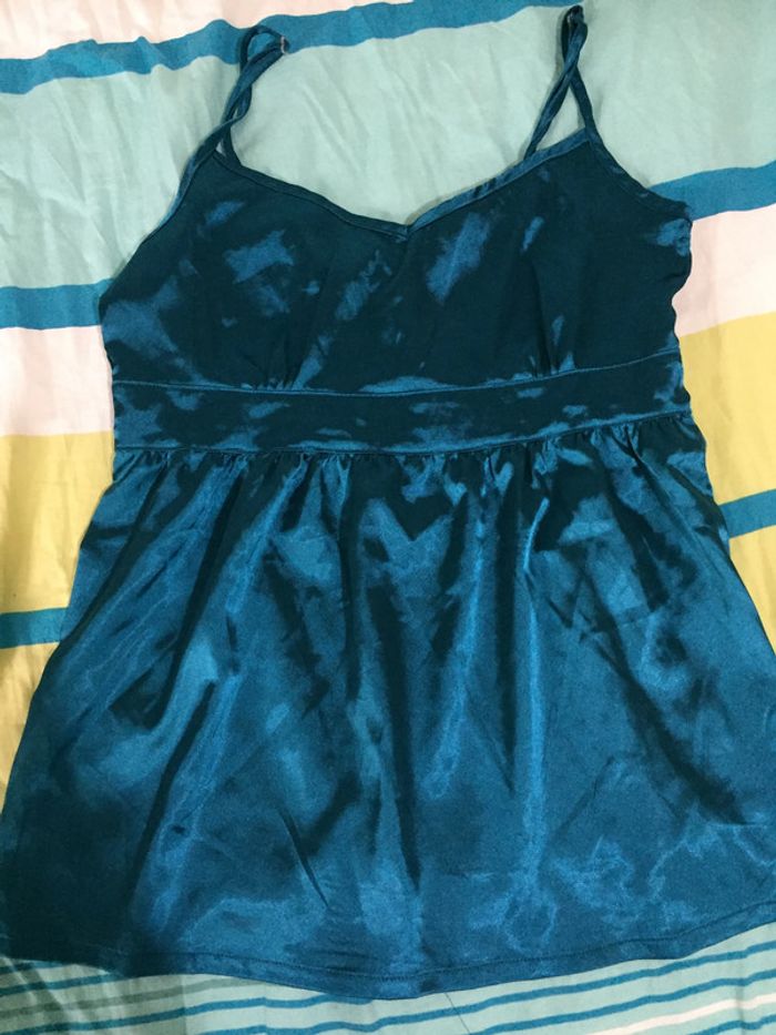 débardeur bleu neuf