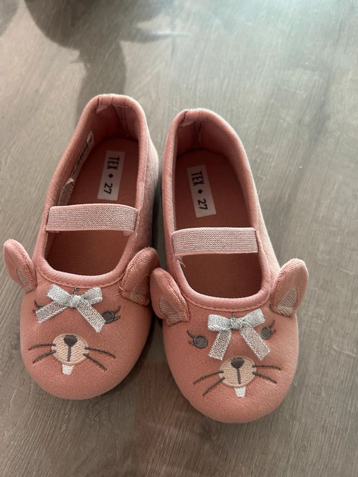 Chaussons tex rose taille 27