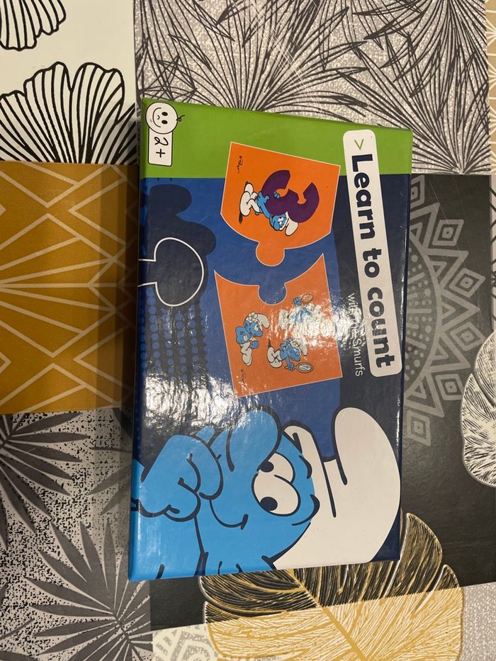 Puzzle j’apprends à compter les schtroumpfs
