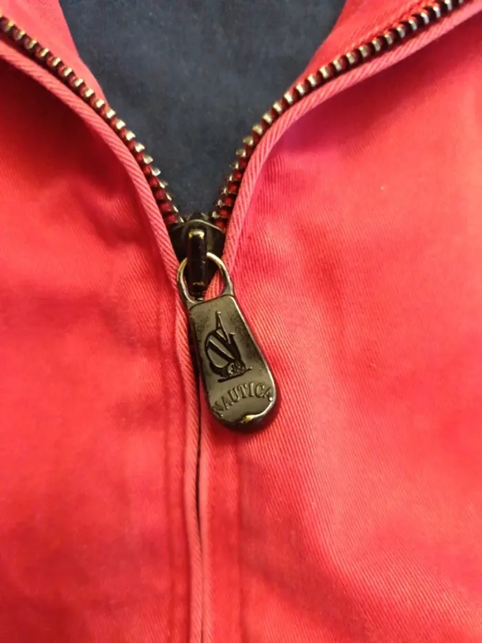 Veste Harrington nautica rouge Bleu Taille L - photo numéro 6