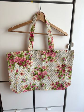 Totebag fleurs Sézane X Andion