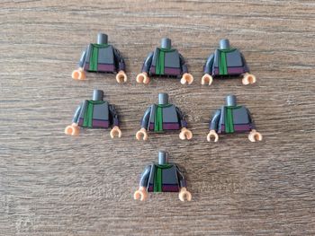 Lot de torses type lego pour personnages Naruto , ninja , Star wars comprend 7 pièces