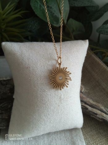 Collier soleil zircon