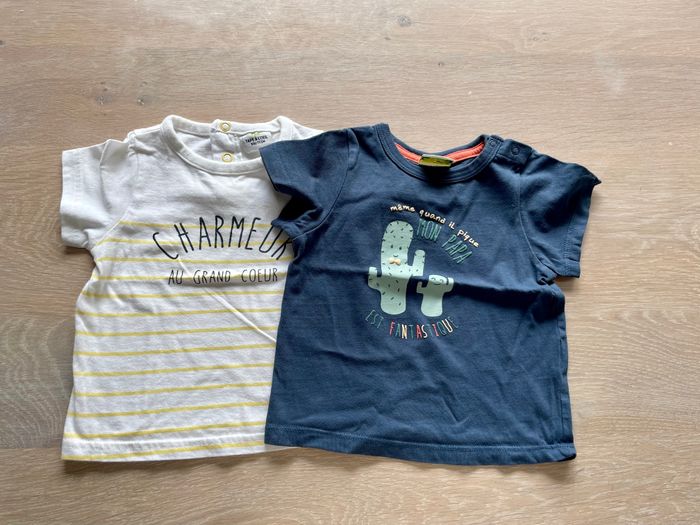 Lot de 2 t-shirt 9 mois