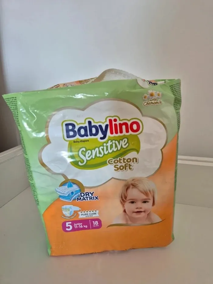 Couches babylino taille 5 sensitive 11 à 16kg