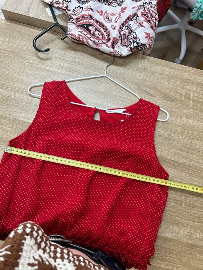 robe femme rouge robe à poids robe été femme taille 40 taille L - photo numéro 7