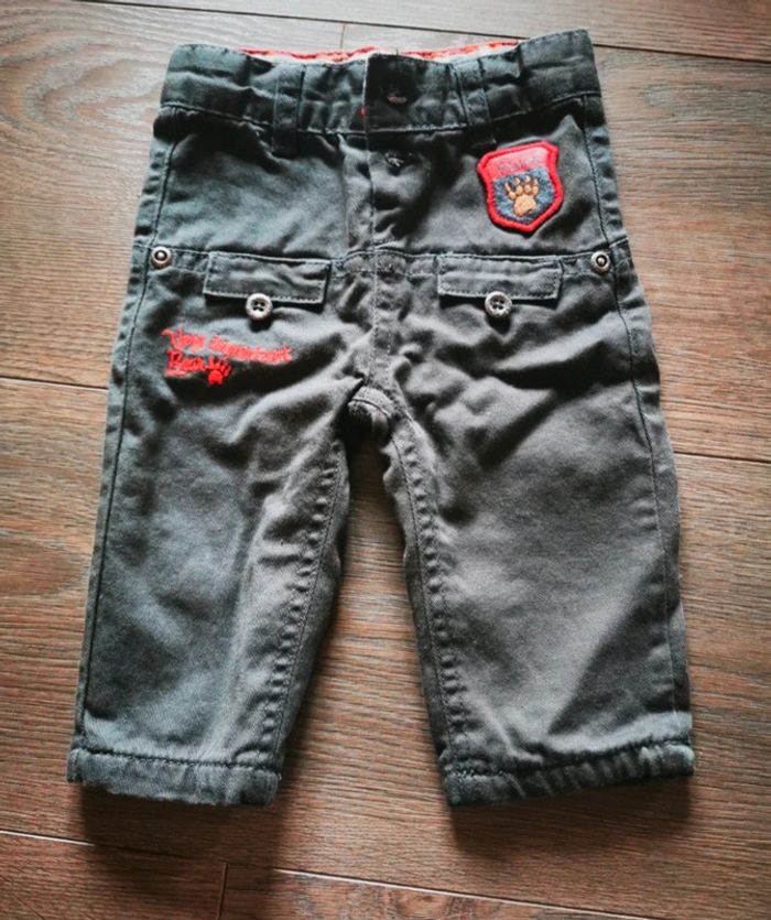 Pantalon doublé bébé garçon 6 mois NEUF