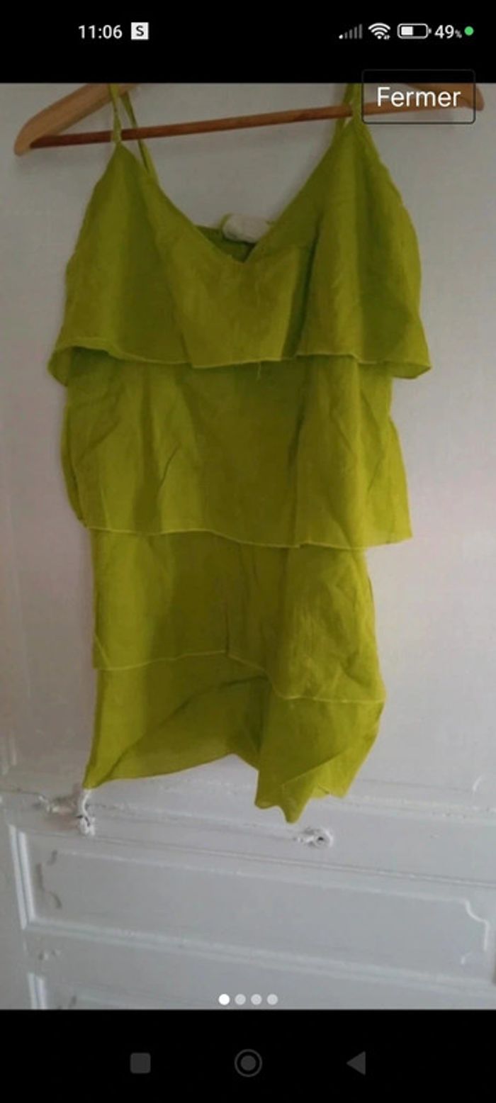 Très beau haut vert pistache