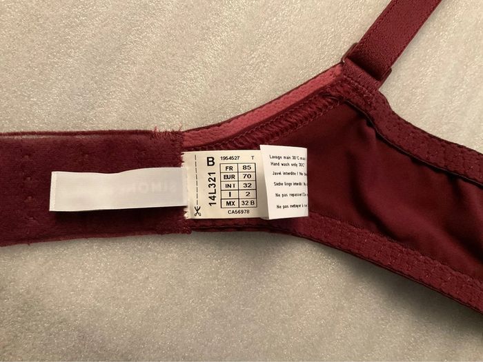 Soutien-gorge bordeaux Simone Pérèle neuf - photo numéro 9