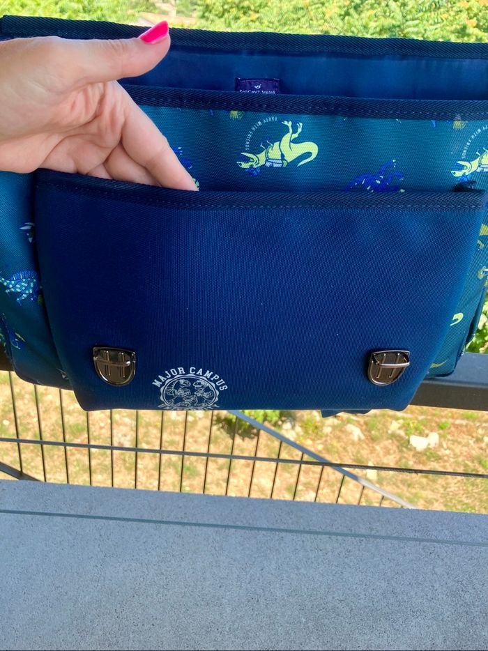Cartable bleu dino sergent Major - photo numéro 7
