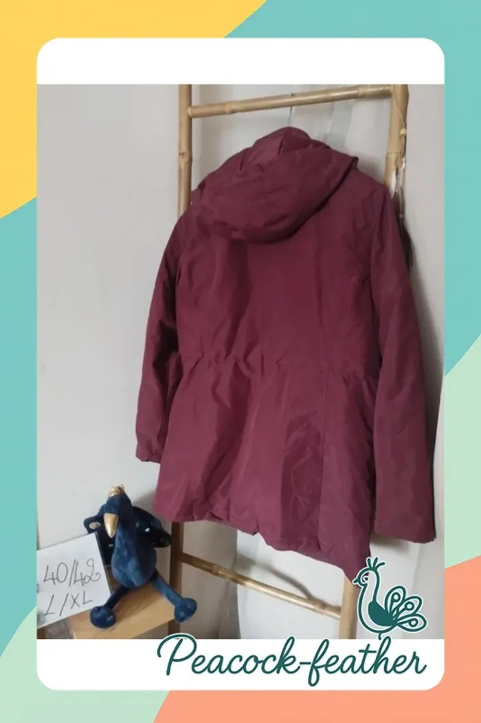 Manteau Parka bordeaux 40/42 atlas - photo numéro 8