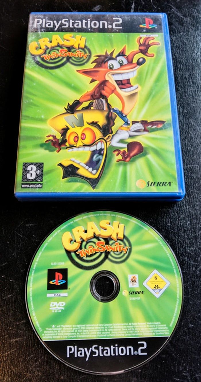 Jeu PS2 crash twin sanity