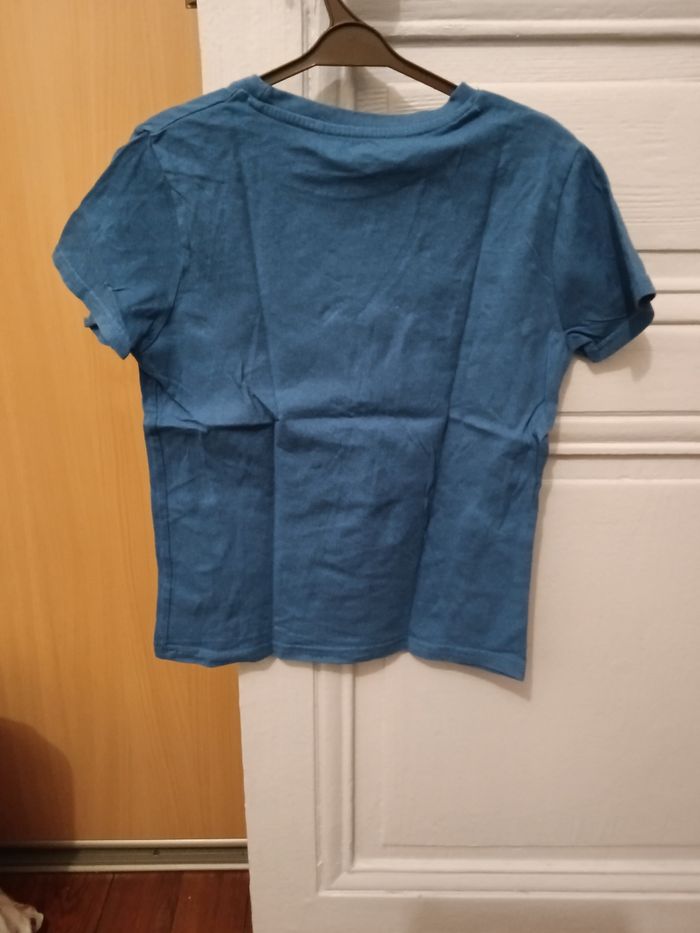 Tee-shirt Kiabi bleu et menthe - photo numéro 2