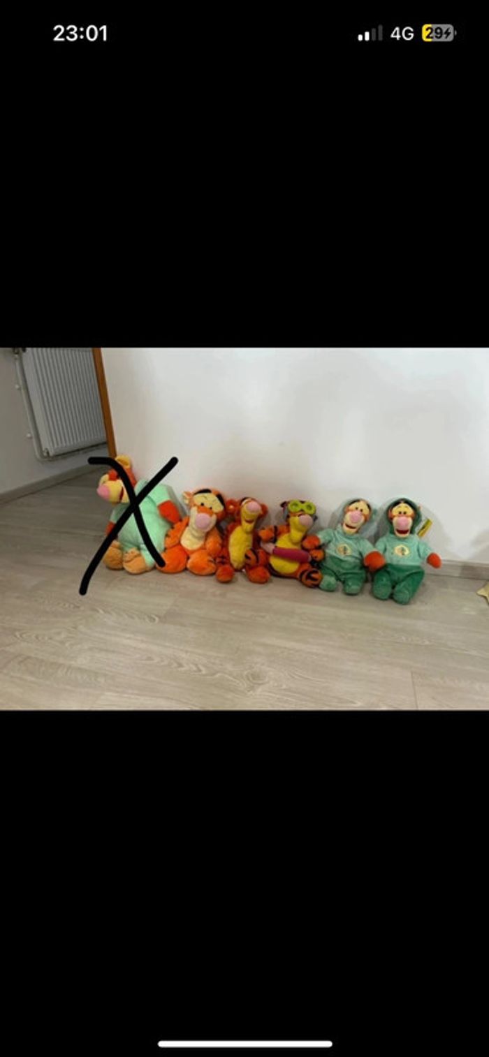 Lot/ Unité peluche tigrou - photo numéro 2