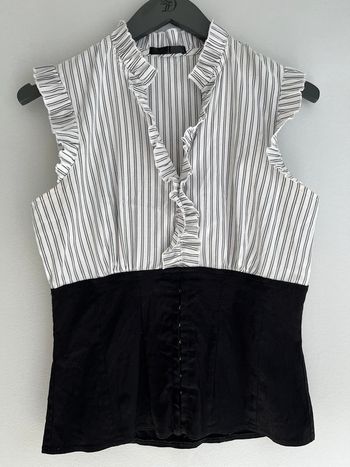 Haut/t Shirt sans manche noir et blanc Mim en 38