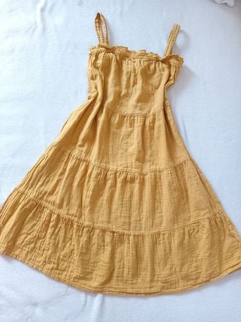 Robe gaze de coton fille 9ans 🌼💛