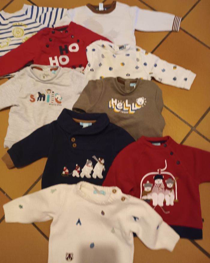 Lot de 6 sweat 6 mois - photo numéro 2