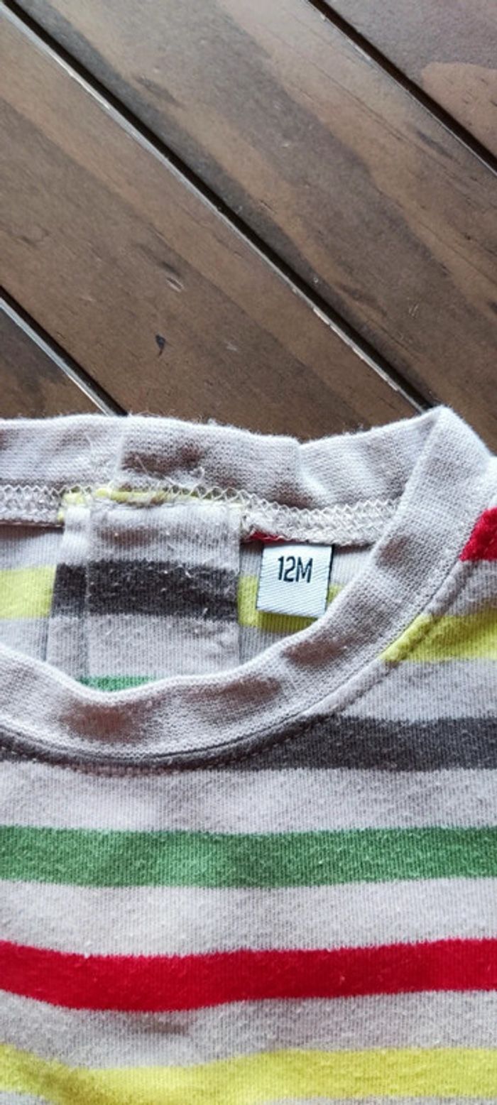 Lot t-shirts manches longues 12m - photo numéro 8