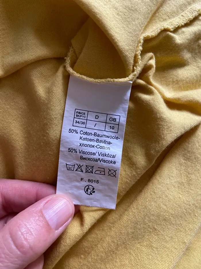 Débardeur jaune et blanc Blancheporte Taille 36 - photo numéro 5