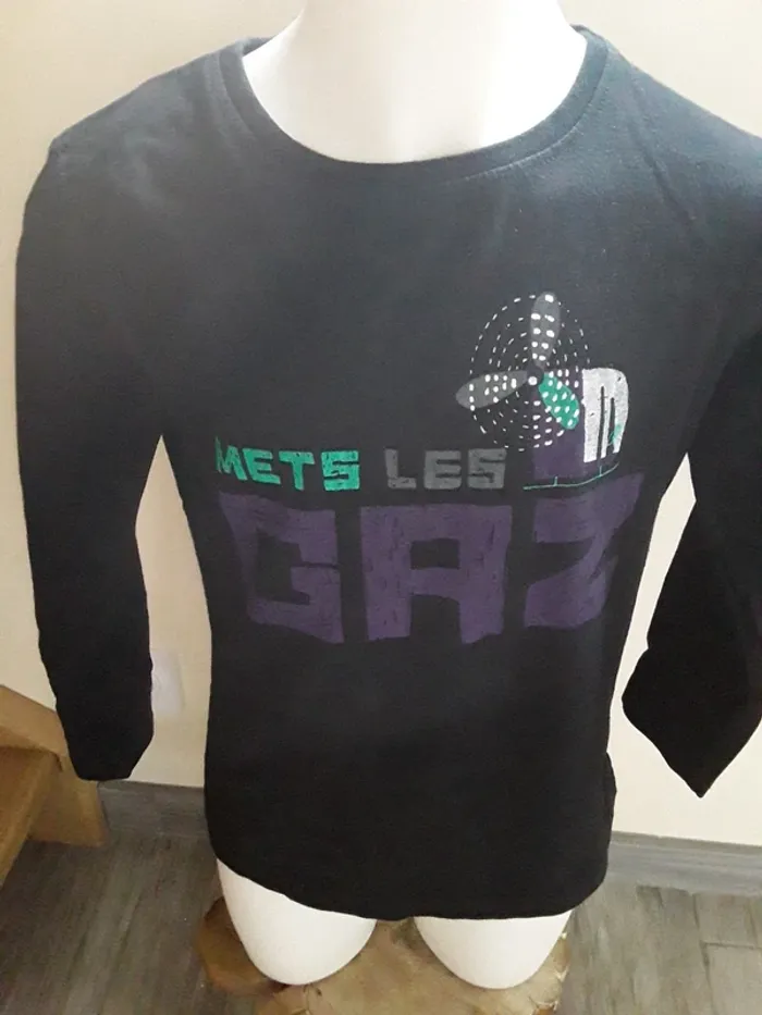 Tee-shirt manches longues 6 ans (114 cm) - photo numéro 2