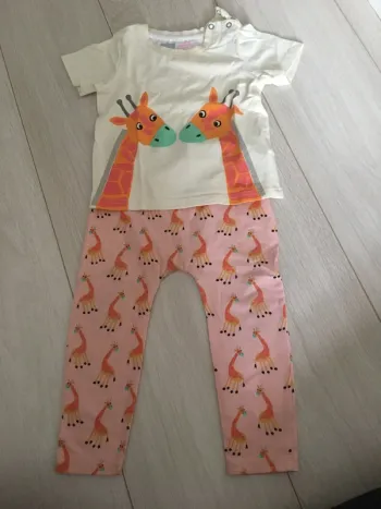 Ensemble pantalon t-shirt 1-2 ans Blade rose