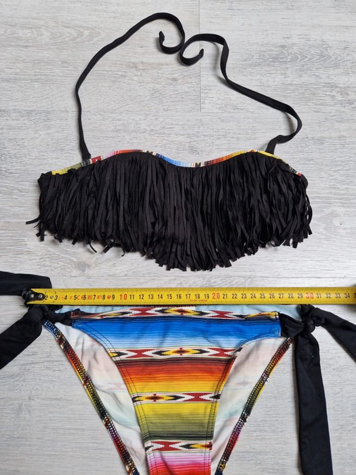 Maillot de bain bikini 2 pièces Banana Moon noir et multicolore taille 36 - photo numéro 5