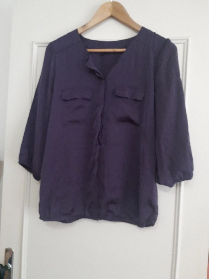 Blouse violette camaieu - photo numéro 2