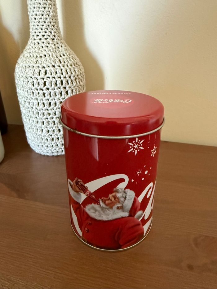 Boîte métal coca cola père Noel - photo numéro 3