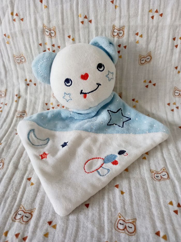 Doudou ours chat Leclerc Siplec