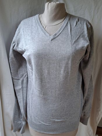 pull col V jules homme gris