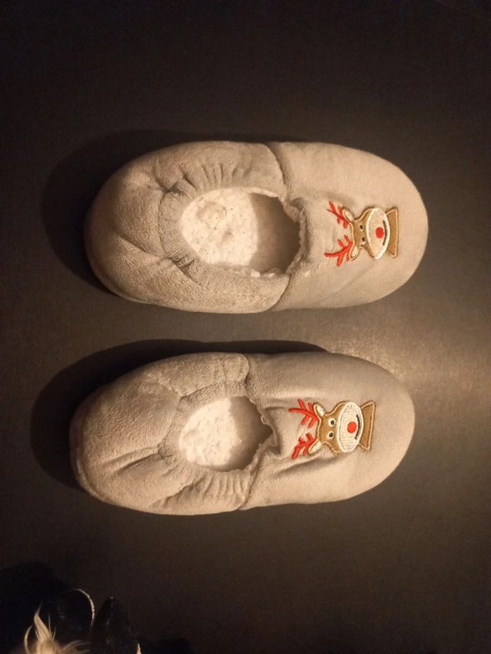 Chaussons renne de noel garçon - photo numéro 4