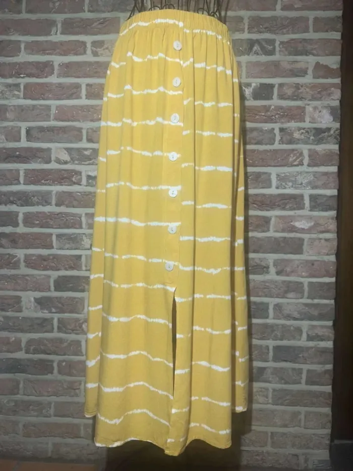 Jupe jaune et blanche Only Taille L / 40 - photo numéro 5