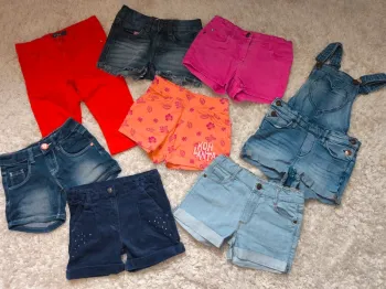 Lot 8 shorts fille 6 ans