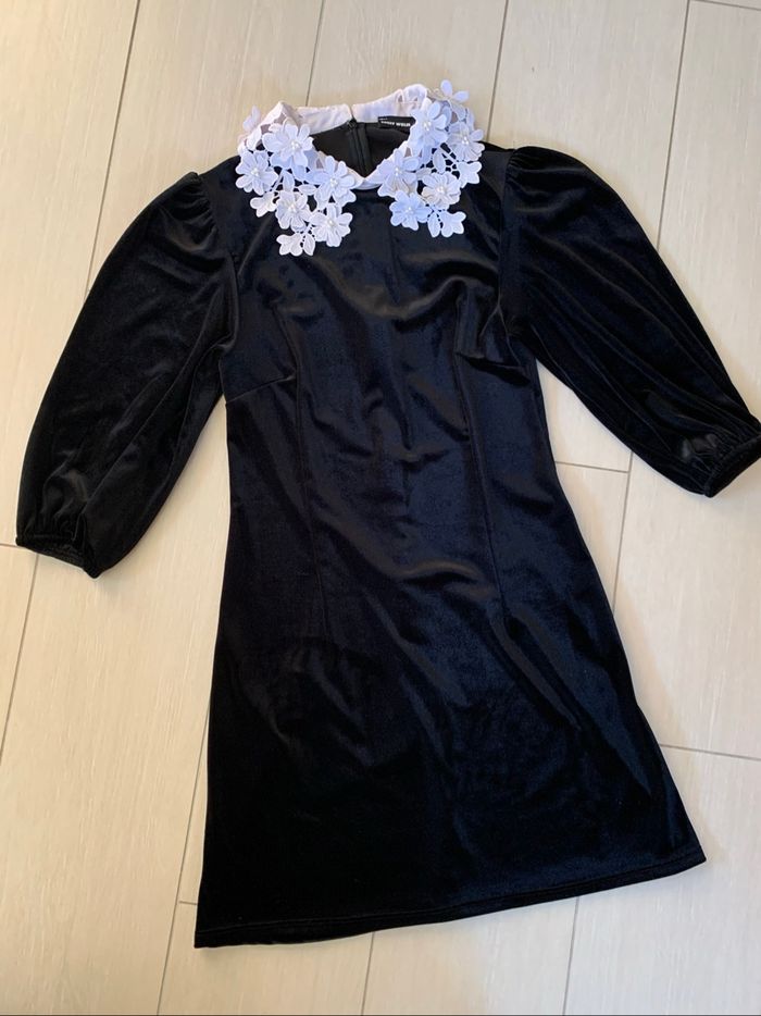 Tally Weijl robe velours noire S