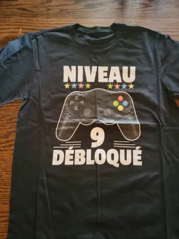 Tee-shirt gamer 9 ans anniversaire
